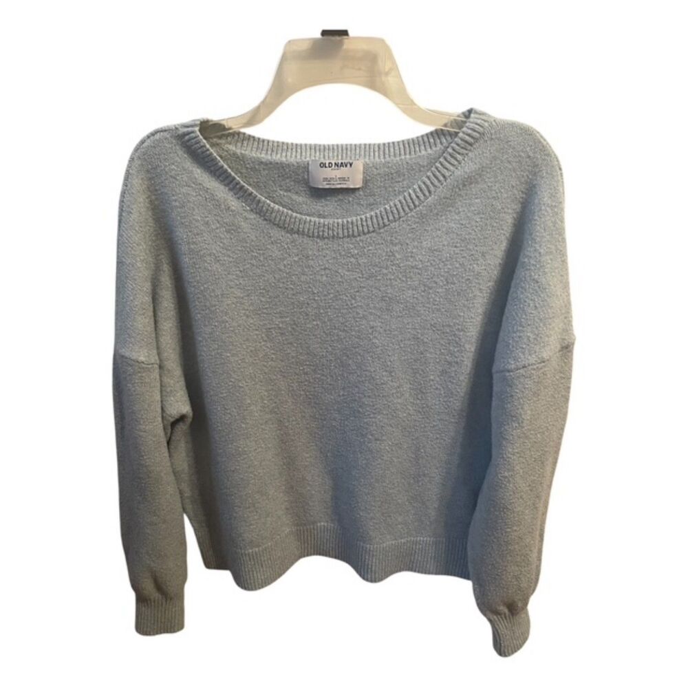 Old Navy Cozy SoSoft OverSized Light Blue Scoop Neck Sweater Large